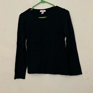 Charter Club Black Long Sleeve Tee